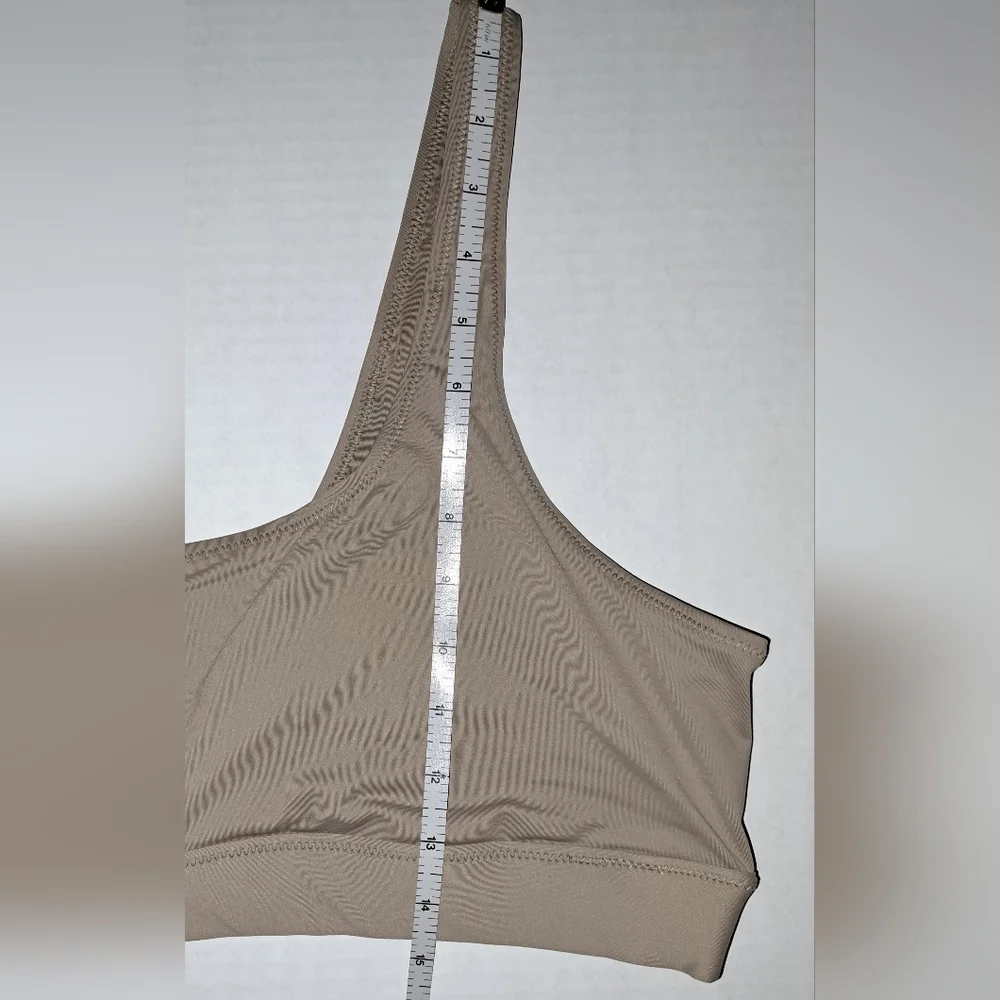 ❤️NWT SKIMS 2 Piece Swim Scoop neck top Cheeky tanga Bikini Set Nude DESERT 3X